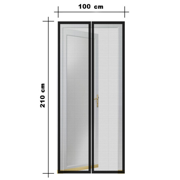 Mágneses szúnyogháló függöny ajtóra 210x100