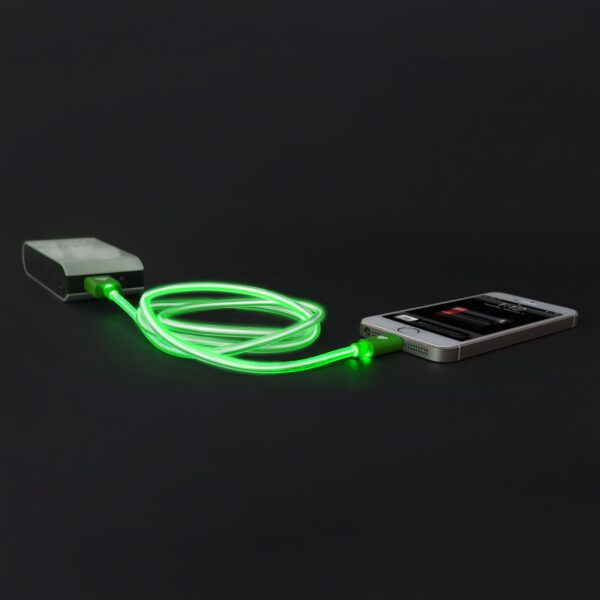 iPhone 5, 5S, 5C, 6, 6plus / iPod / iPad USB világító adat- és töltőkábel