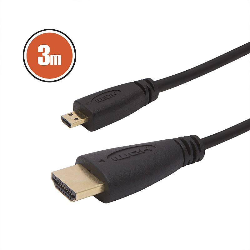 Micro HDMI kábel 3 m