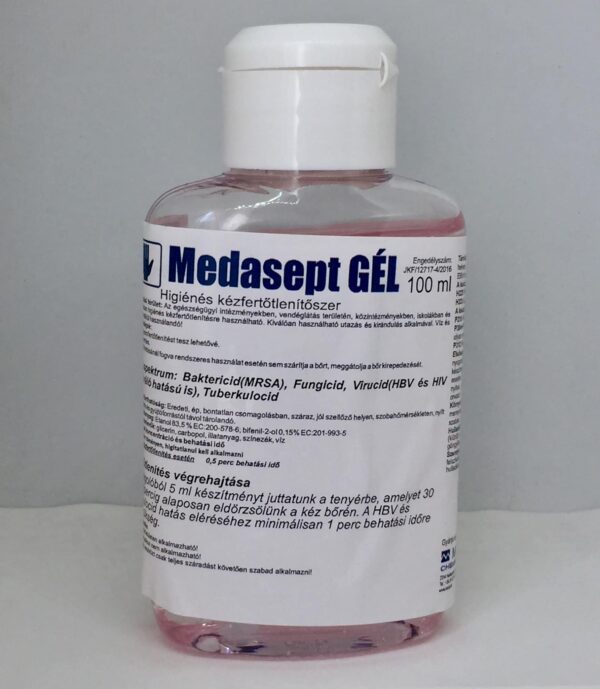 Zsebben hordható Medasept kézfertőtlenítő gél 100 ml