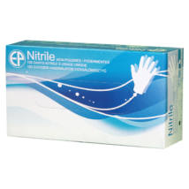 Kék nitril kesztyű púder nélküli - 6-S