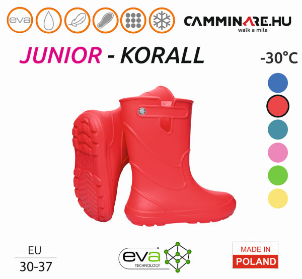 Camminare – Junior EVA gyerekcsizma többféle színben (-30°C)