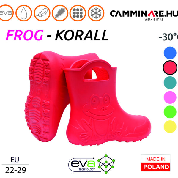 Camminare – Frog EVA gyerekcsizma Koral (-30°C)