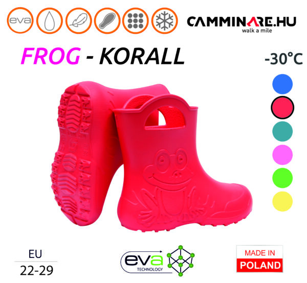 Camminare – Frog EVA gyerekcsizma Koral (-30°C)