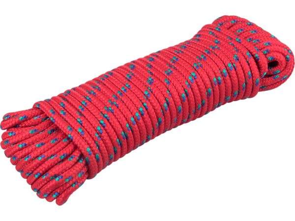 EXTOL PREMIUM kötél, fonott, piros, 6mm×20m, PP
