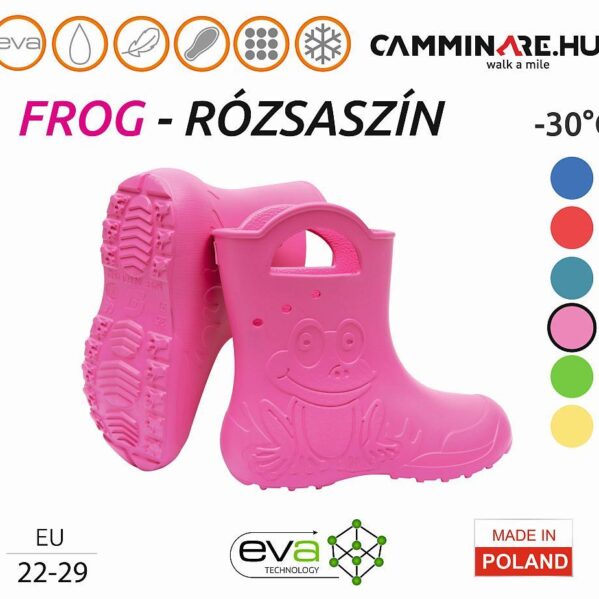 Camminare – Frog EVA gyerekcsizma RÓZSASZÍN (-30°C)