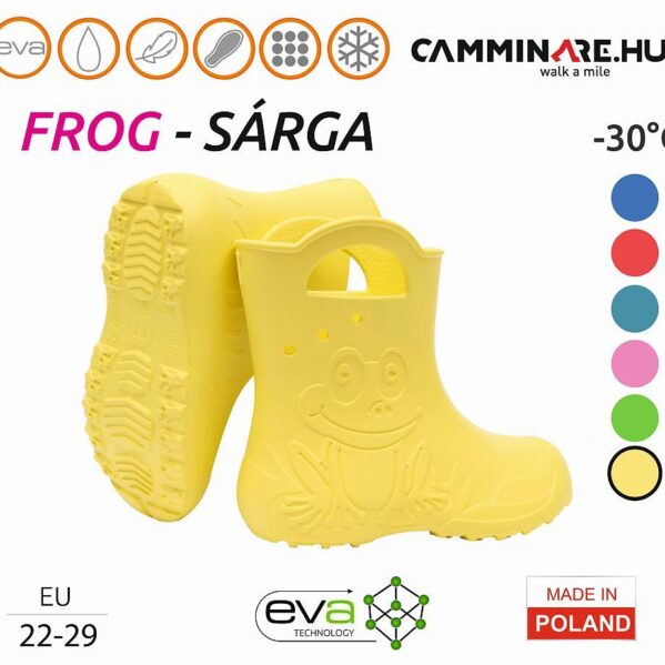 Camminare – Frog EVA gyerekcsizma SÁRGA (-30°C)