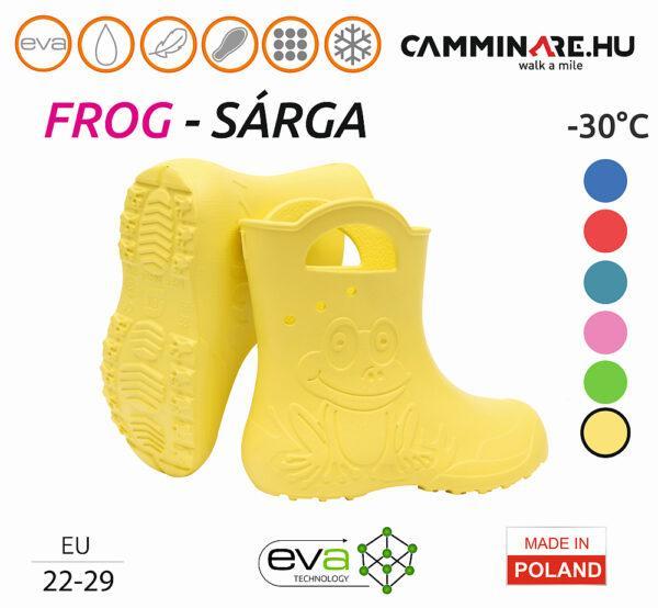 Camminare – Frog EVA gyerekcsizma SÁRGA (-30°C)