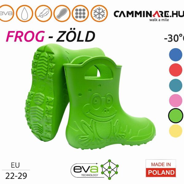 Camminare – Frog EVA gyerekcsizma ZÖLD (-30°C)