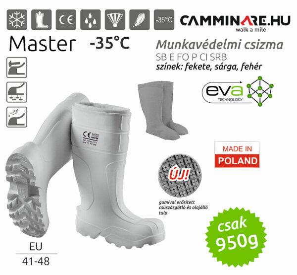 Camminare – MASTER EVA munkavédelmi csizma FEHÉR (-35°C)