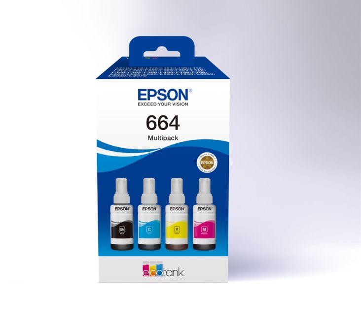 EPSON Tintapatron szett 664 EcoTank 4-colour multipack (BCMY)